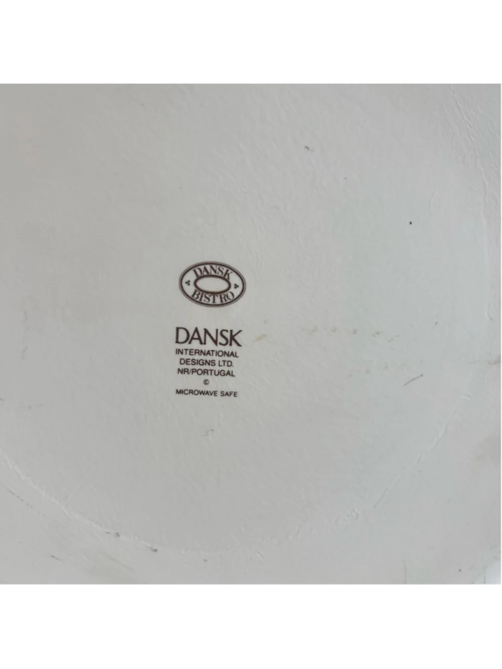 Large Dansk Bistro Dinnerware Chop Plate Serving Platter Blue Rim 13x1